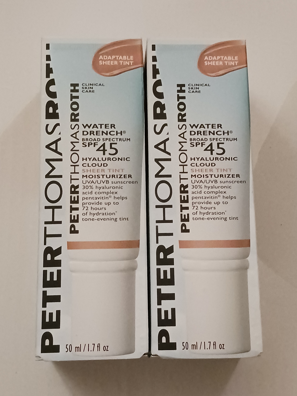 Peter Thomas Roth Water Drench SPF 45 Hyaluronic Cloud Sheer Tint Moisturizer